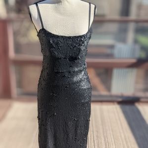Medium black sequin BCBG dress